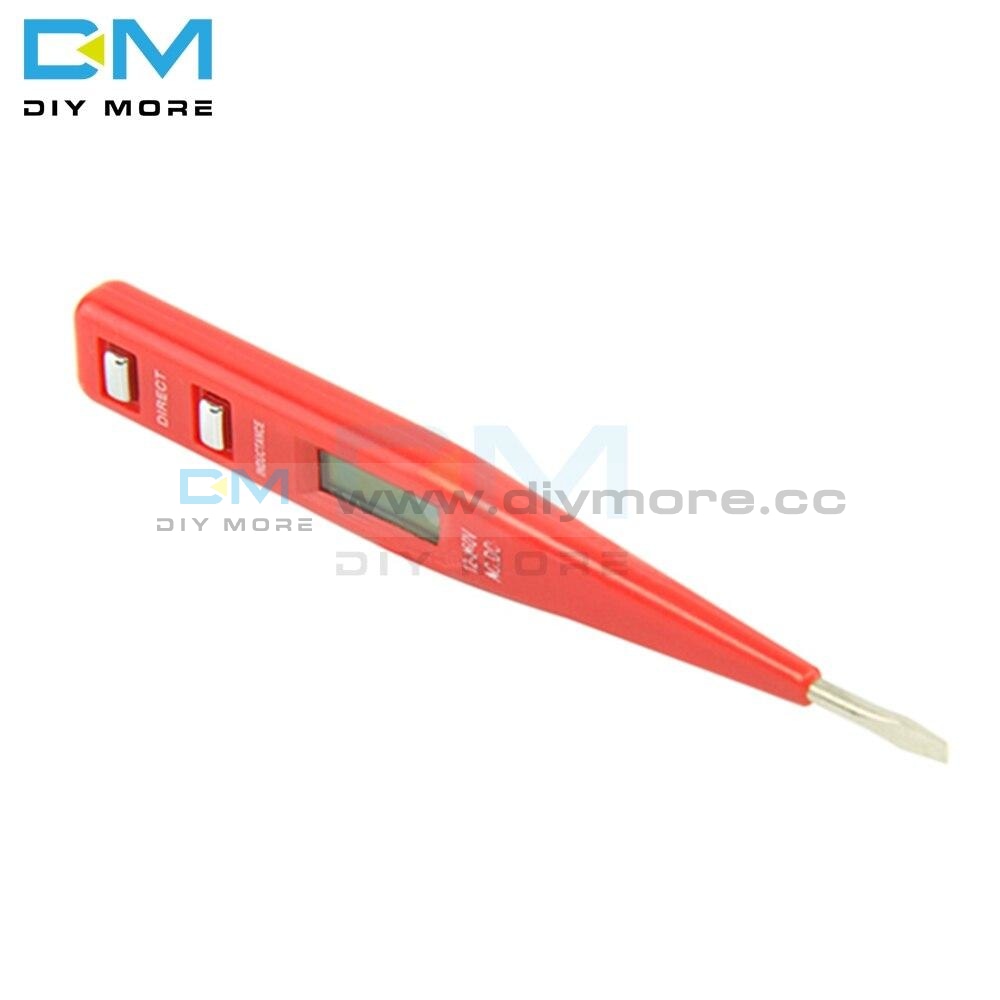 Ac Dc 12V 250V Digital Lcd Voltage Tester Pen Ac/dc Detector Continuity Detection Pen Inductance