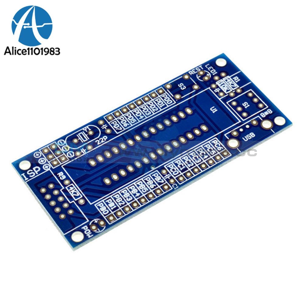 Atmega8 Atmega48 Avr Minimum System Development Board Miniature Mini Electronic Suite Parts Diy Kit