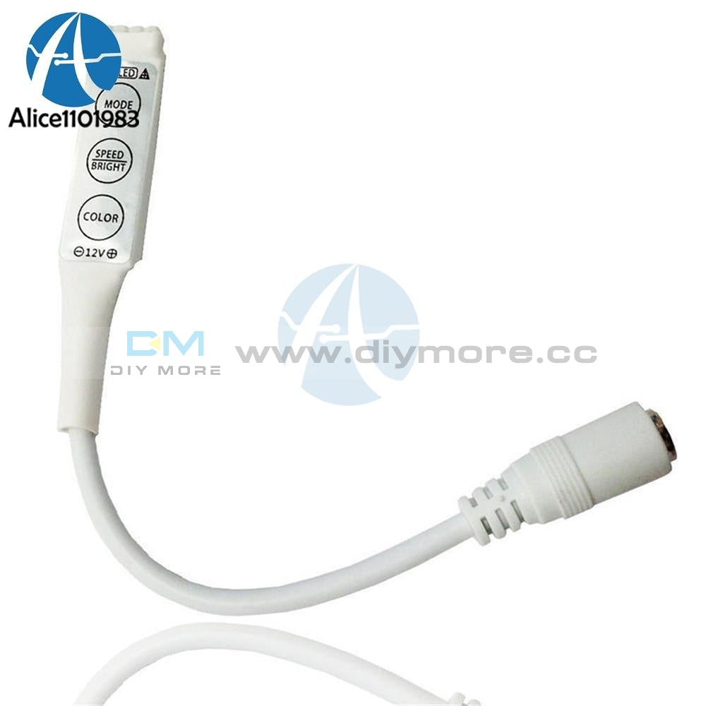Admirable Dc 12V Mini Controller Dimmer Contor Control 3528 5050 Rgb Led 3 Keys Mf Integrated