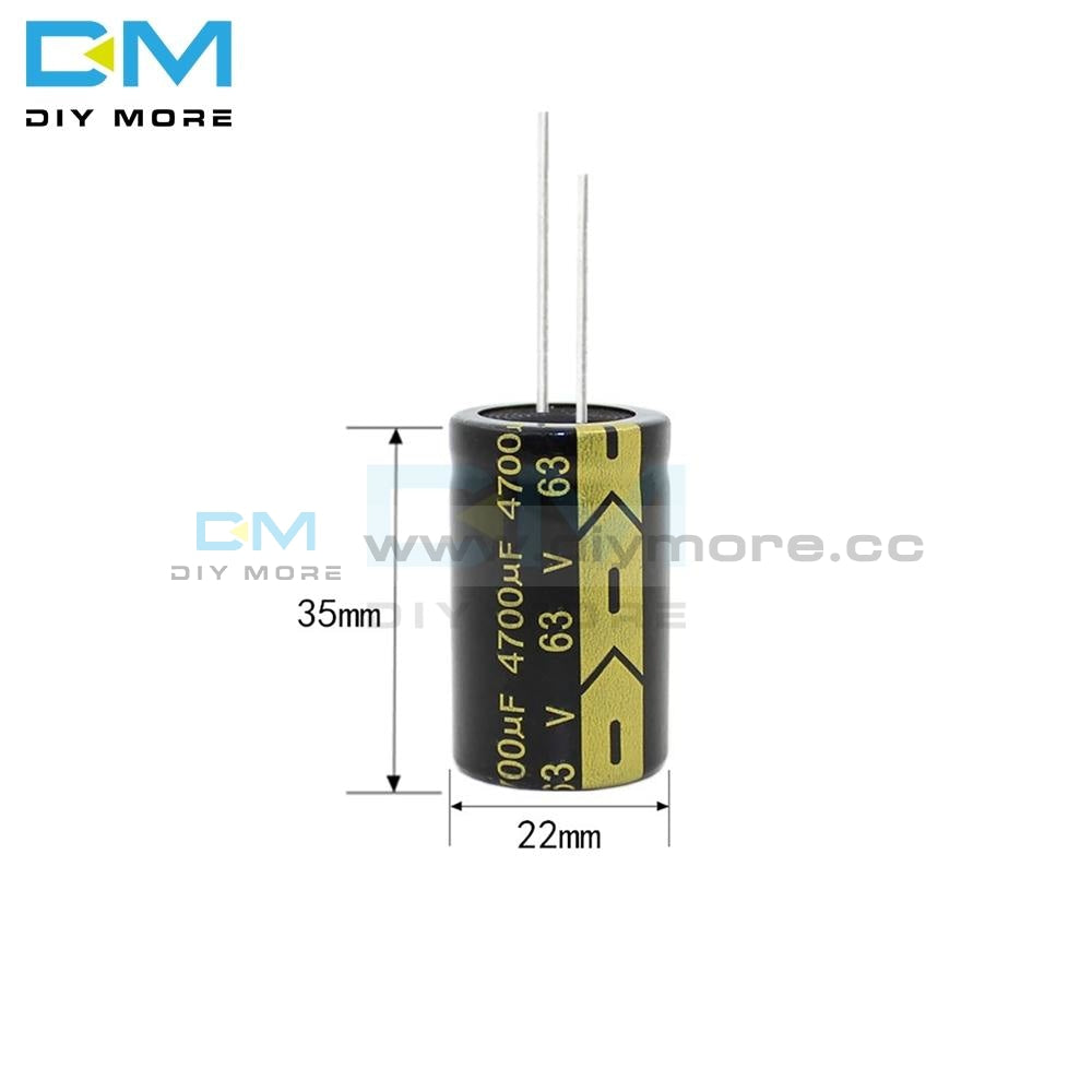 Aluminum Electrolytic Capacitor 25V 47000Uf 35X50Mm High Frequency Low Esr 35*50Mm Diymore