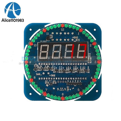 Assembled Ds1302 Rotating Led Electronic Digital Clock Kit 51 Scm Learning Board 3V 5V Diy Pcb