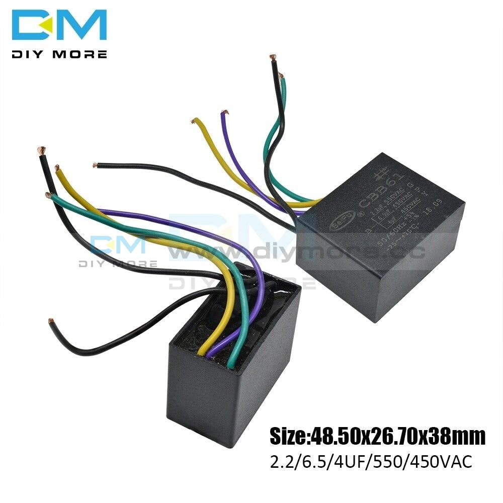 Cbb61 500/450V Ac Motor Speed Run Capacitor Five Wire Fan Refrigerator Start Terminal Ceiling Cbb