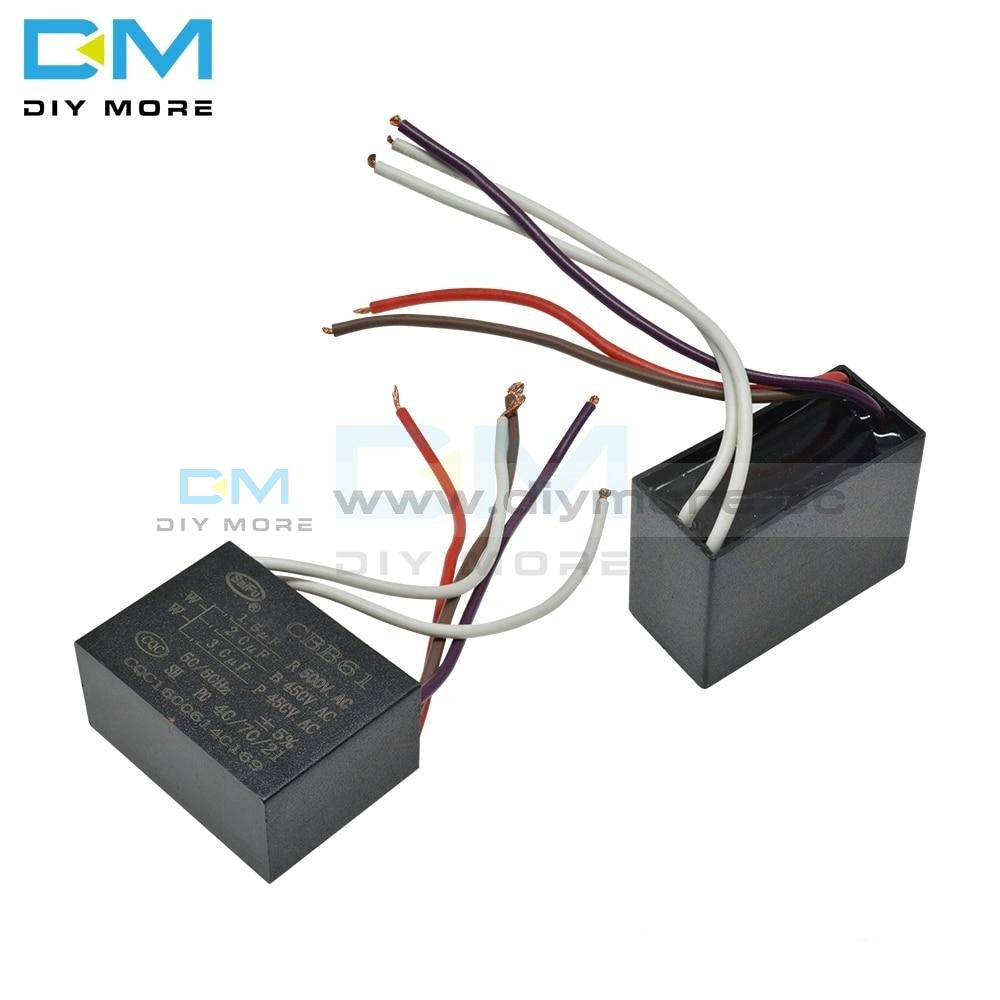 Cbb61 500/450V Ac Motor Speed Run Capacitor Five Wire Fan Refrigerator Start Terminal Ceiling Cbb