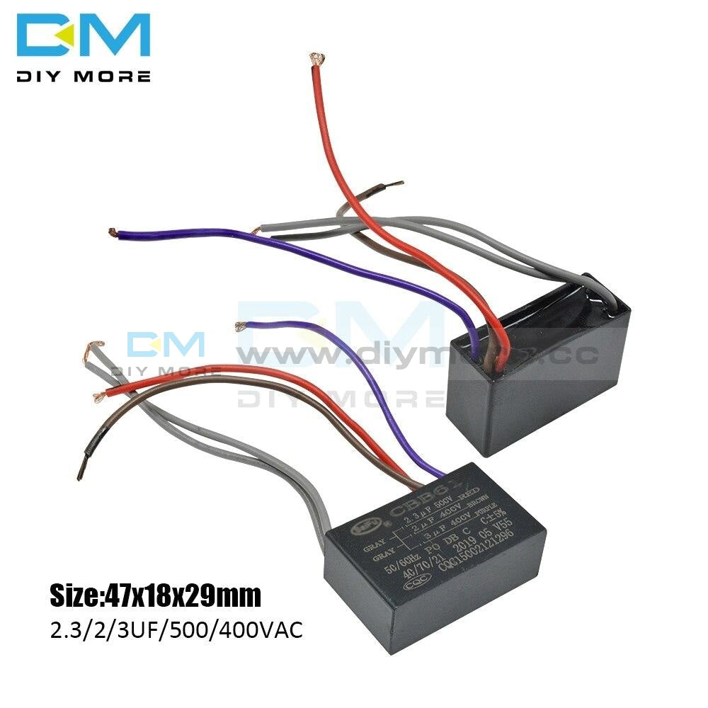 Cbb61 500/450V Ac Motor Speed Run Capacitor Five Wire Fan Refrigerator Start Terminal Ceiling Cbb