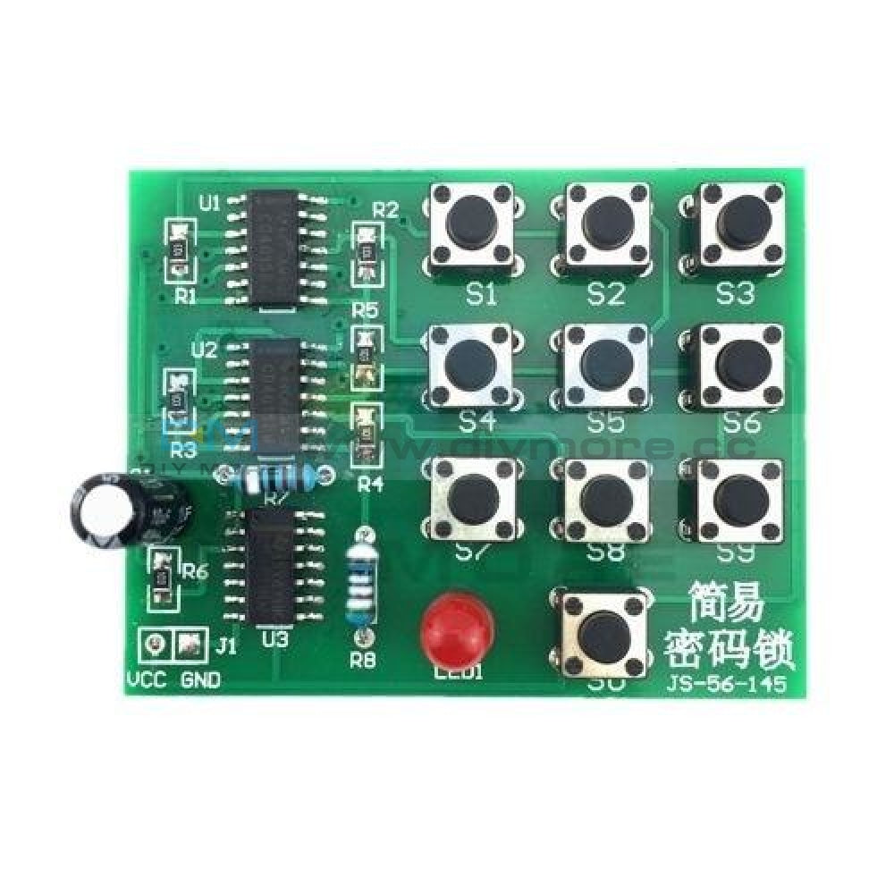 Cd4013 Cd4011 Multi Function Coded Lock Suite Circuit Password Diy Kit Module Board Smd Resistor