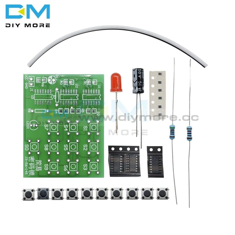 Cd4013 Cd4011 Multi Function Coded Lock Suite Circuit Password Diy Kit Module Board Smd Resistor