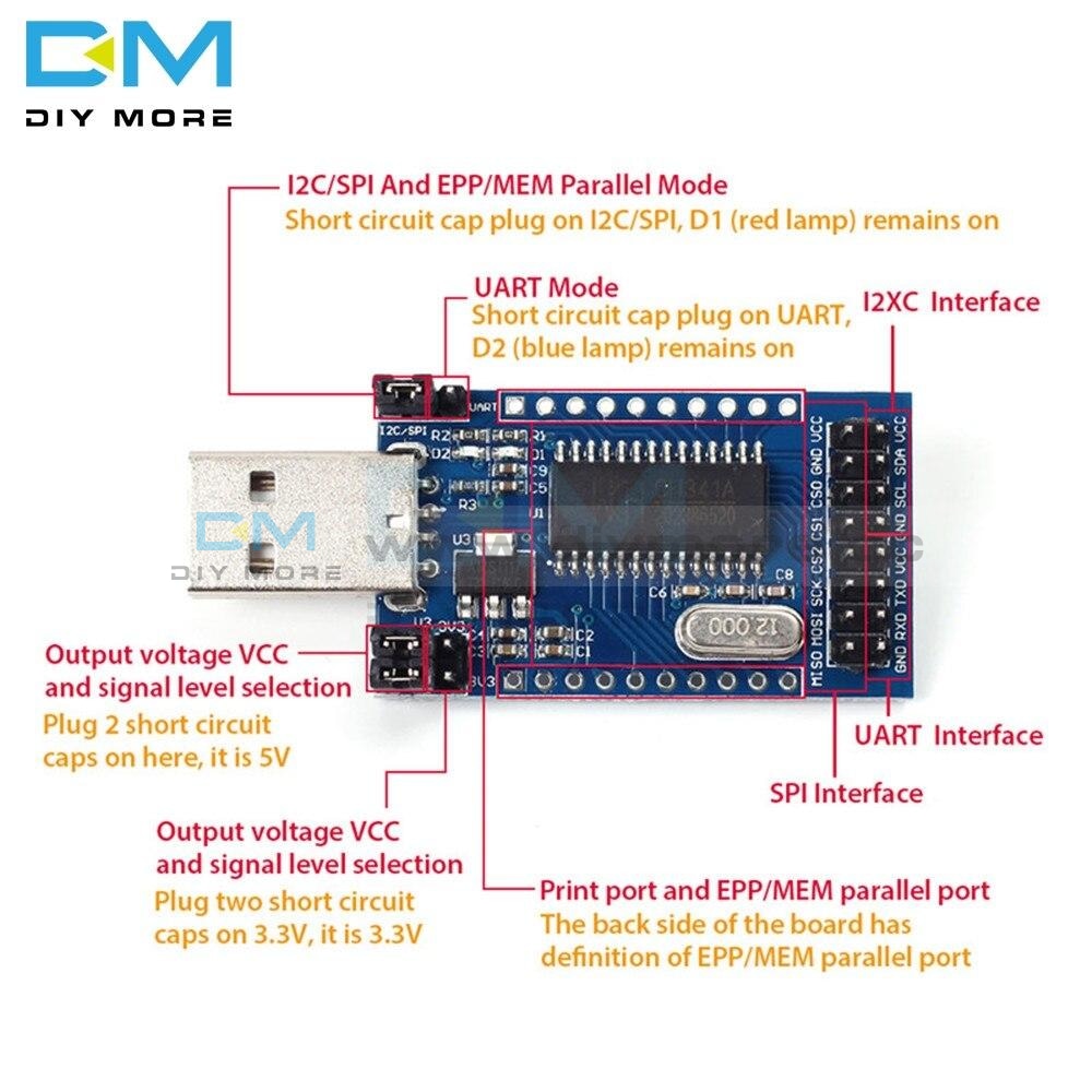 Ch341A Programmer Usb To Uart Iic Spi I2C Convertor Parallel Port Converter Onboard Operating