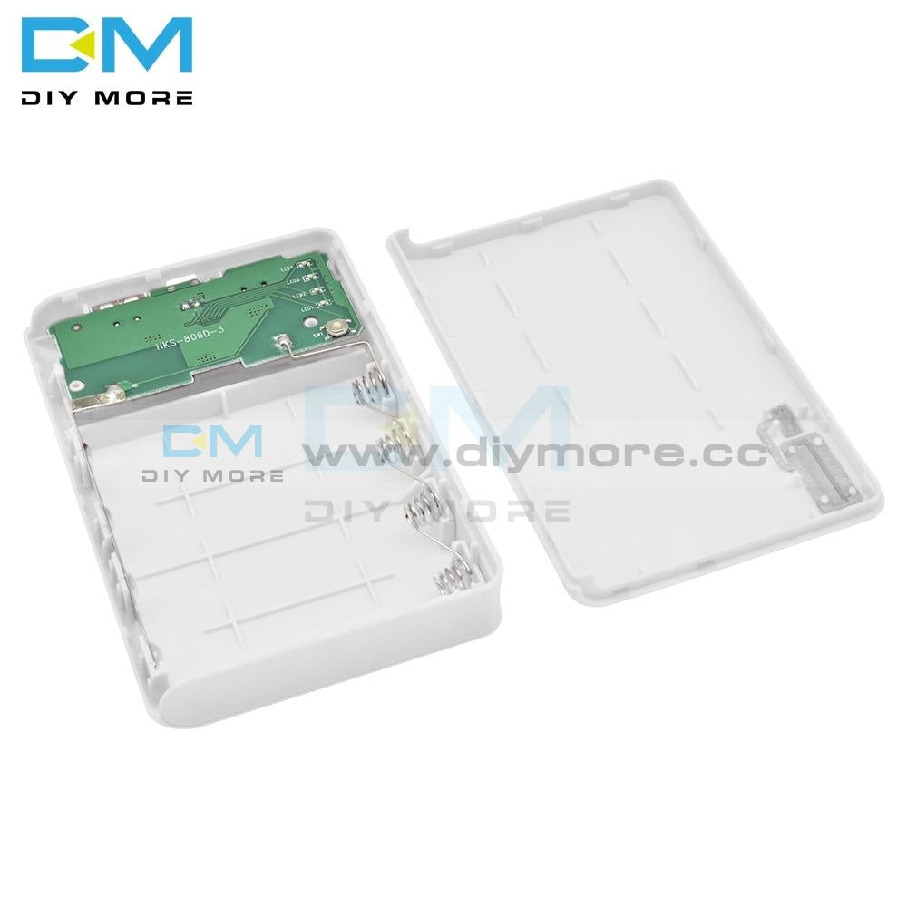 Candy Color 4X18650 Power Bank Battery Holder Usb Storage Case Box Leads 18650 Organizer On