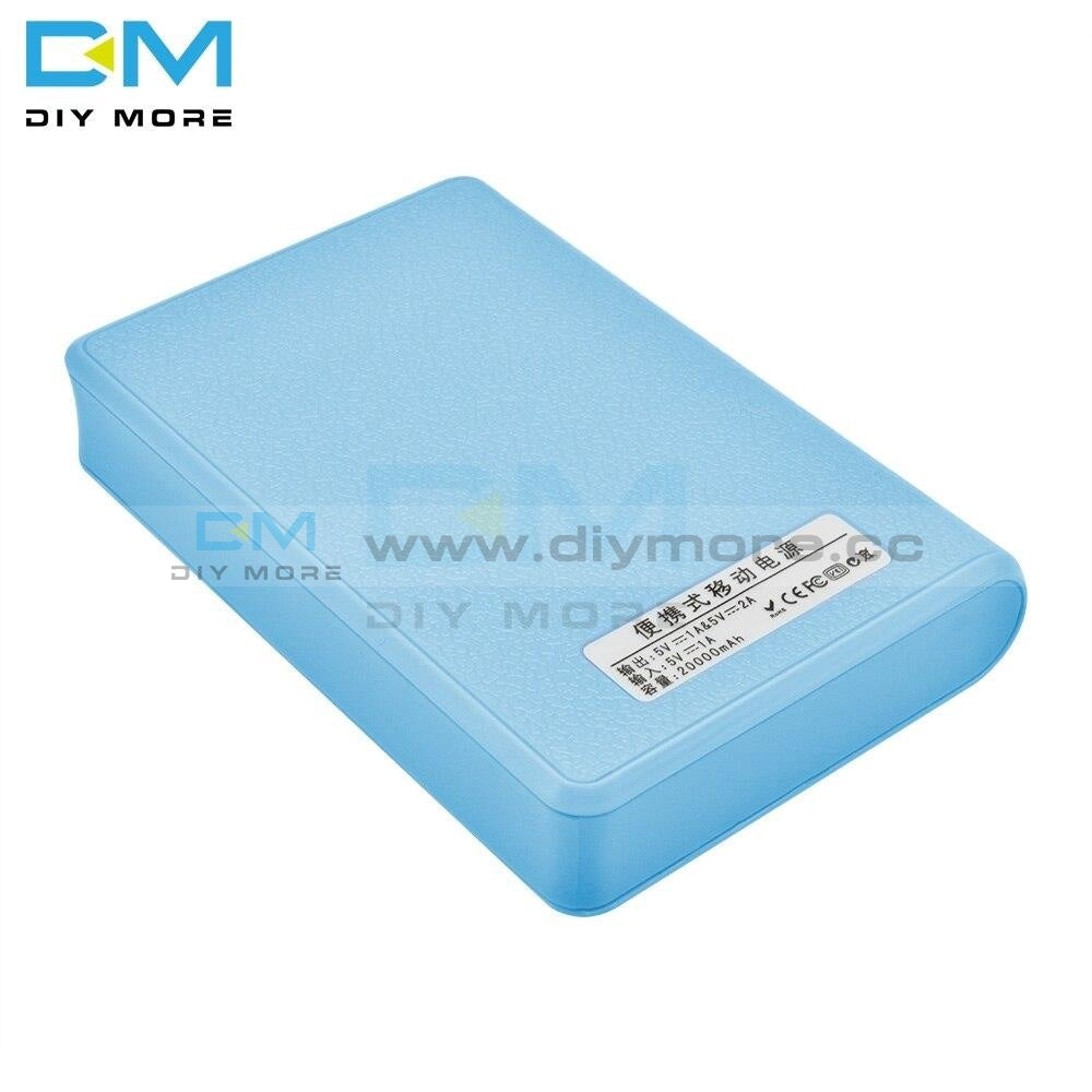 Candy Color 4X18650 Power Bank Battery Holder Usb Storage Case Box Leads 18650 Organizer On