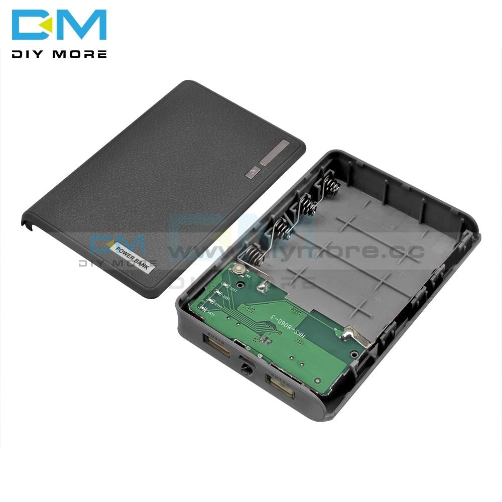 Candy Color 4X18650 Power Bank Battery Holder Usb Storage Case Box Leads 18650 Organizer On