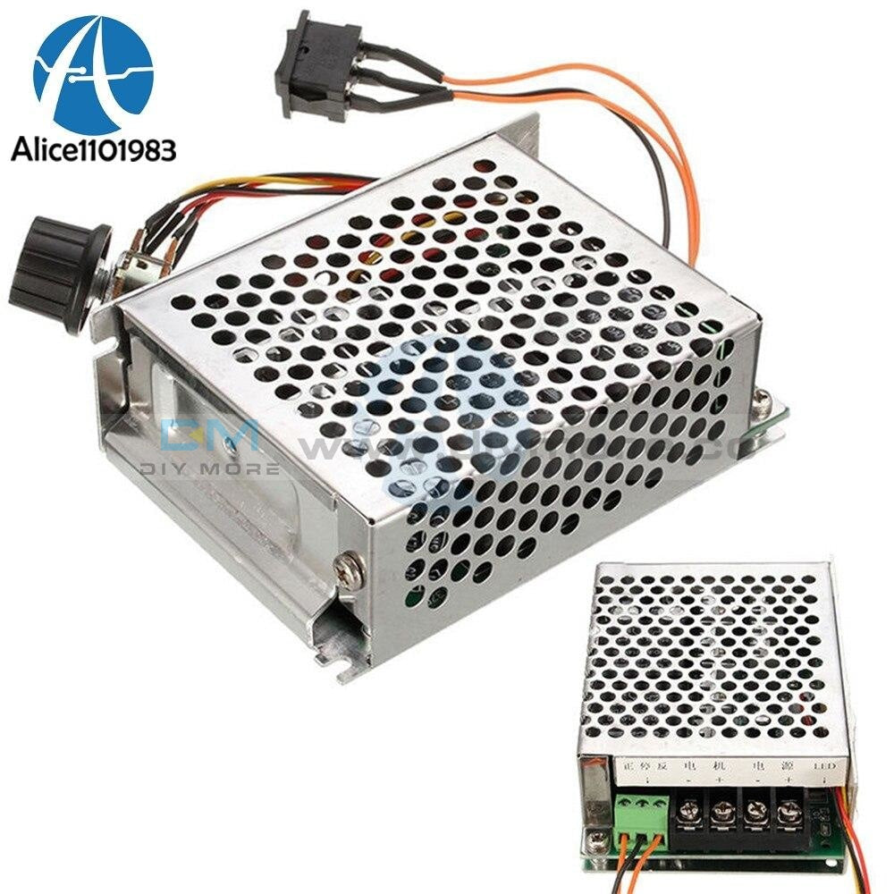 Dc 10 50V 40A Motor Speed Controller Pwm 12V/24V/36V/48V Inverted Switch 10V Cw Ccw Reversible Pulse