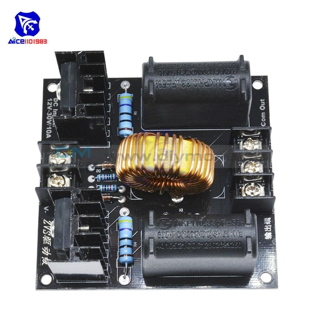 Dc 12 30V 10A 1000W Zvs Low Voltage Induction Heating Board Tesla Coil Flyback Driver Module Tools