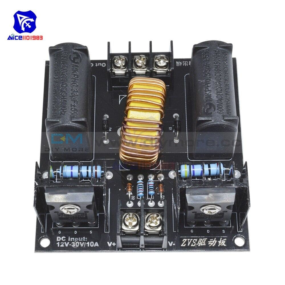 Dc 12 30V 10A 1000W Zvs Low Voltage Induction Heating Board Tesla Coil Flyback Driver Module Tools