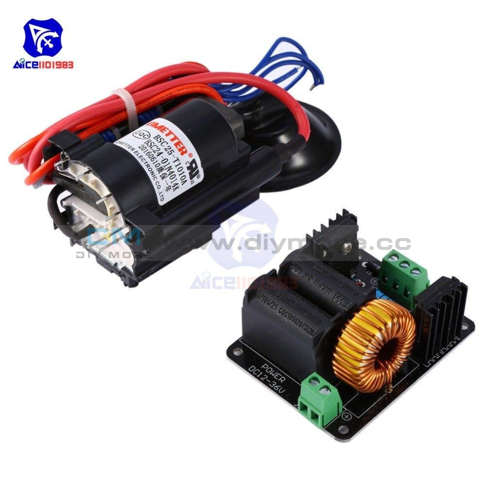Dc 12 36V 10A 300W Zvs Tesla Coil High Voltage Generator Driver Board Discharge Flyback Module