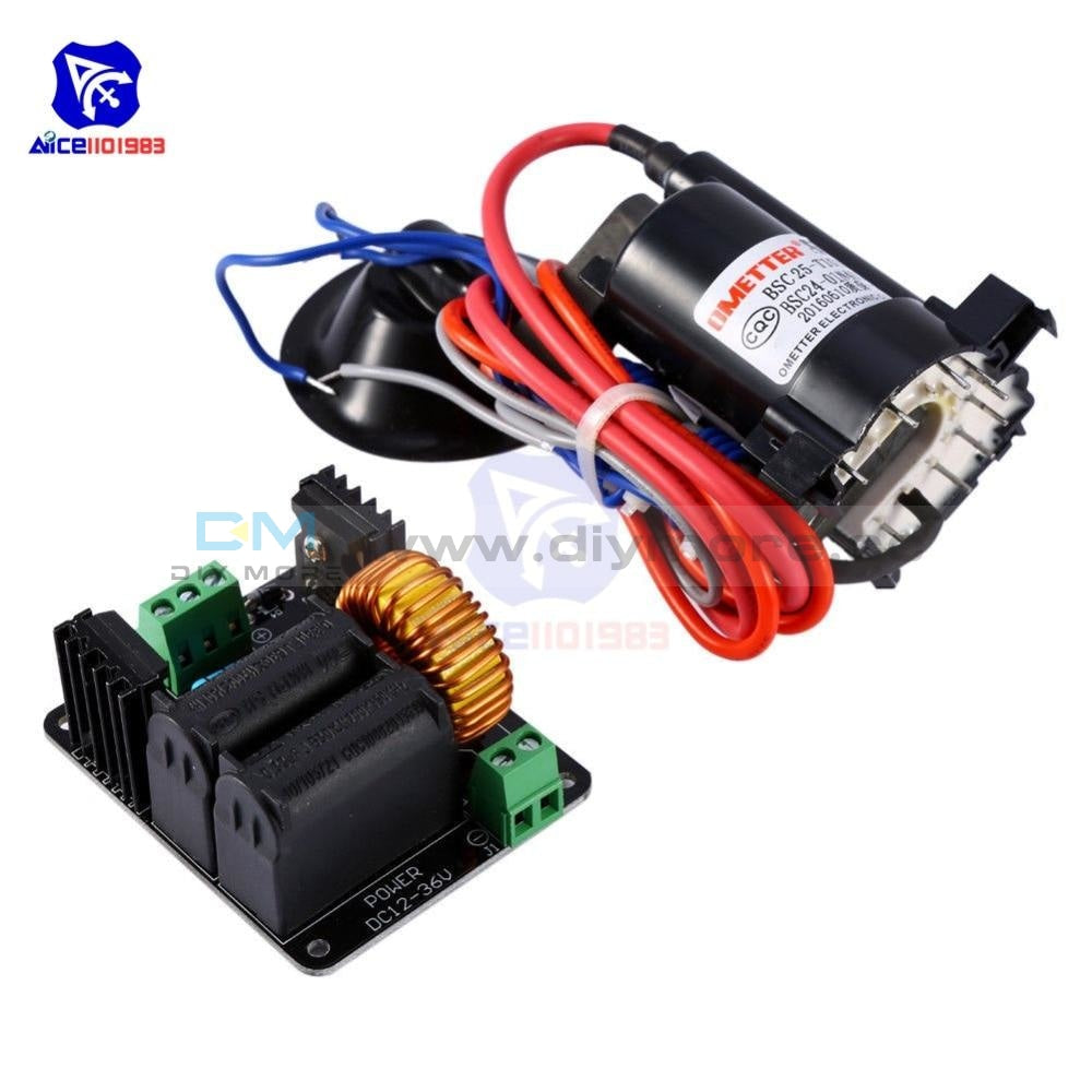Dc 12 36V 10A 300W Zvs Tesla Coil High Voltage Generator Driver Board Discharge Flyback Module