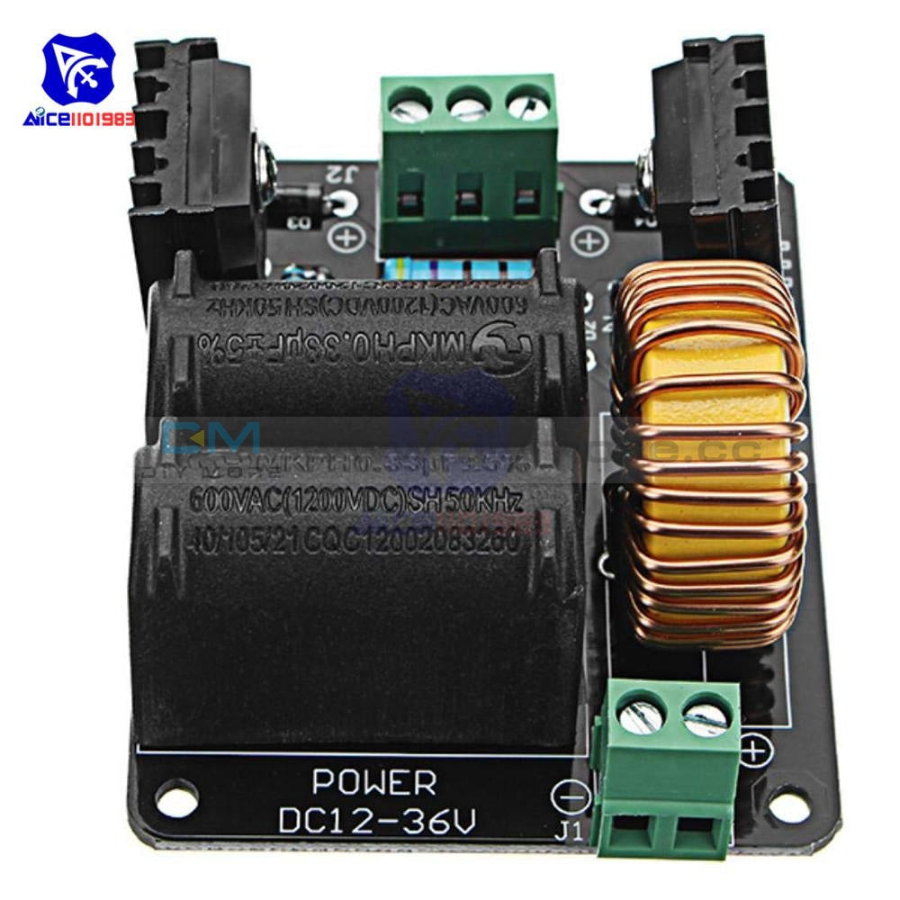 Dc 12 36V 10A 300W Zvs Tesla Coil High Voltage Generator Driver Board Discharge Flyback Module Tools