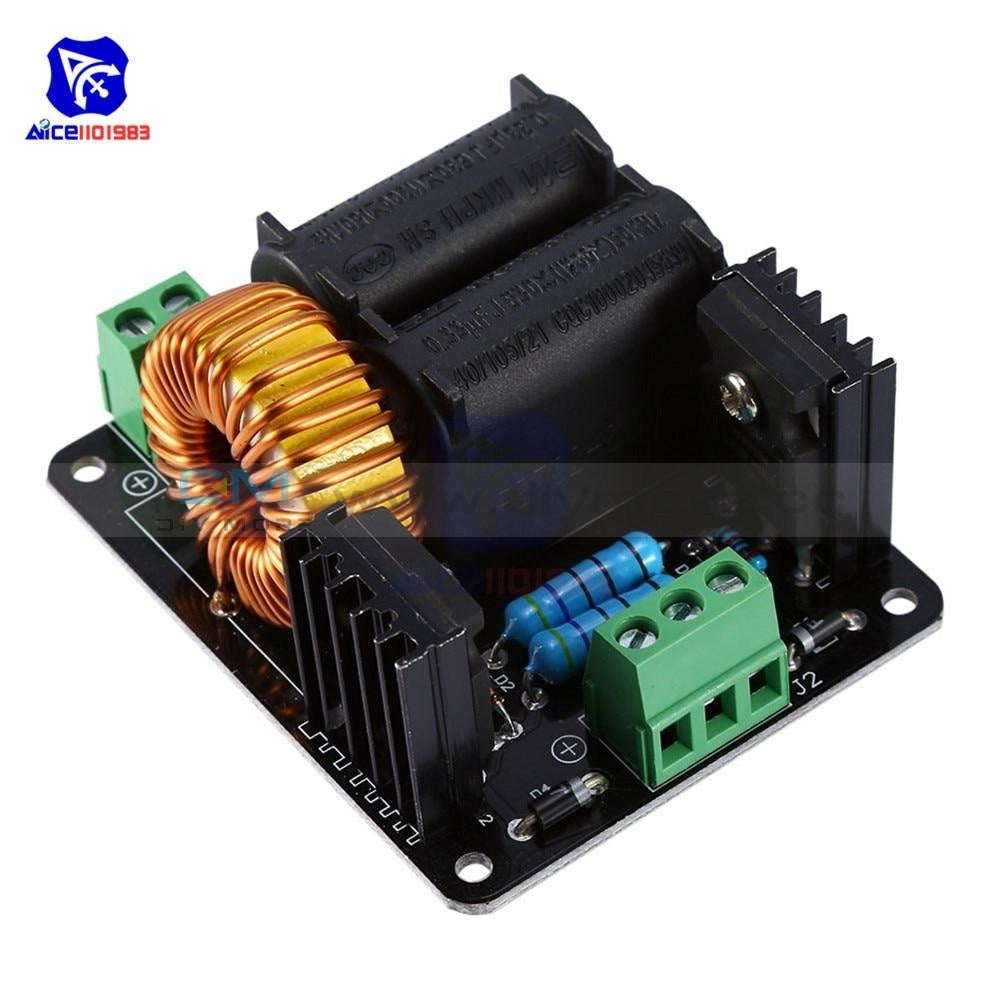 Dc 12 36V 10A 300W Zvs Tesla Coil High Voltage Generator Driver Board Discharge Flyback Module Tools