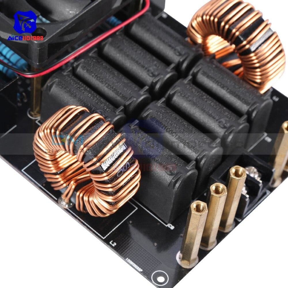 Dc 12 40V 50A 1000W 1Kw Zvs Low Voltage Induction Heating Machine Board Module High Frequency