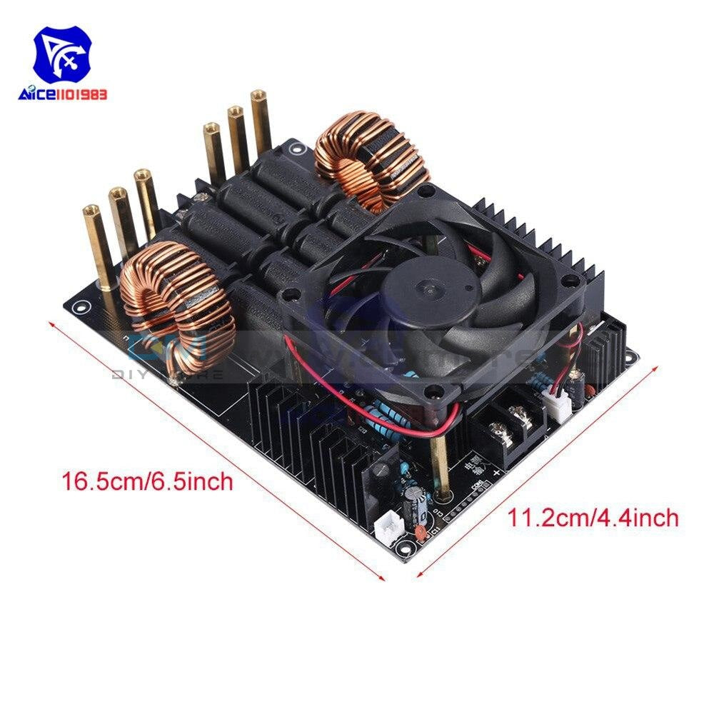 Dc 12 40V 50A 1000W 1Kw Zvs Low Voltage Induction Heating Machine Board Module High Frequency