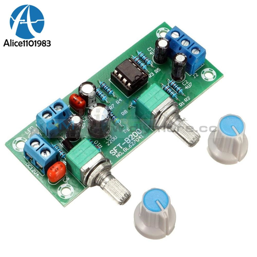 Dc 12V 24V Low Pass Filter Ne5532 Bass Tone Subwoofer Pre Amplifier Preamp Board With Led Fr 4 Glass