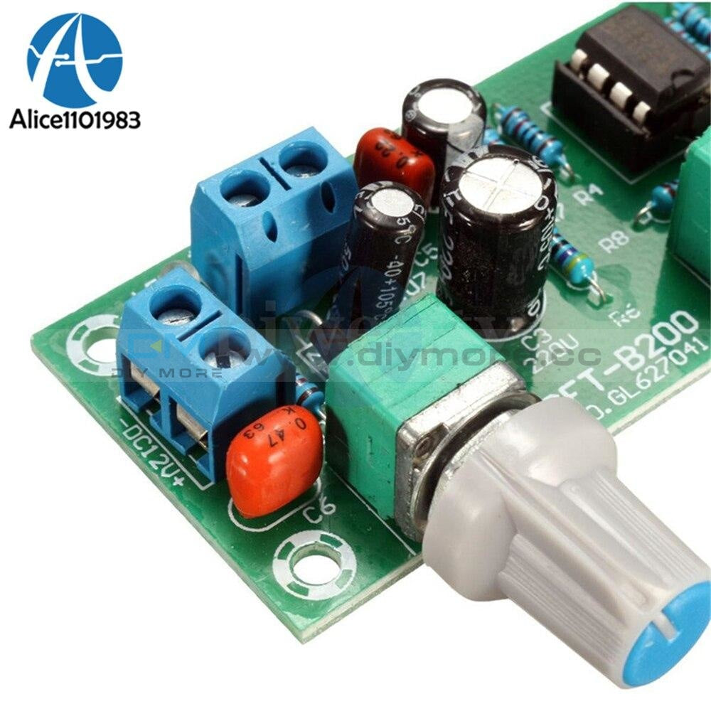 Dc 12V 24V Low Pass Filter Ne5532 Bass Tone Subwoofer Pre Amplifier Preamp Board With Led Fr 4 Glass