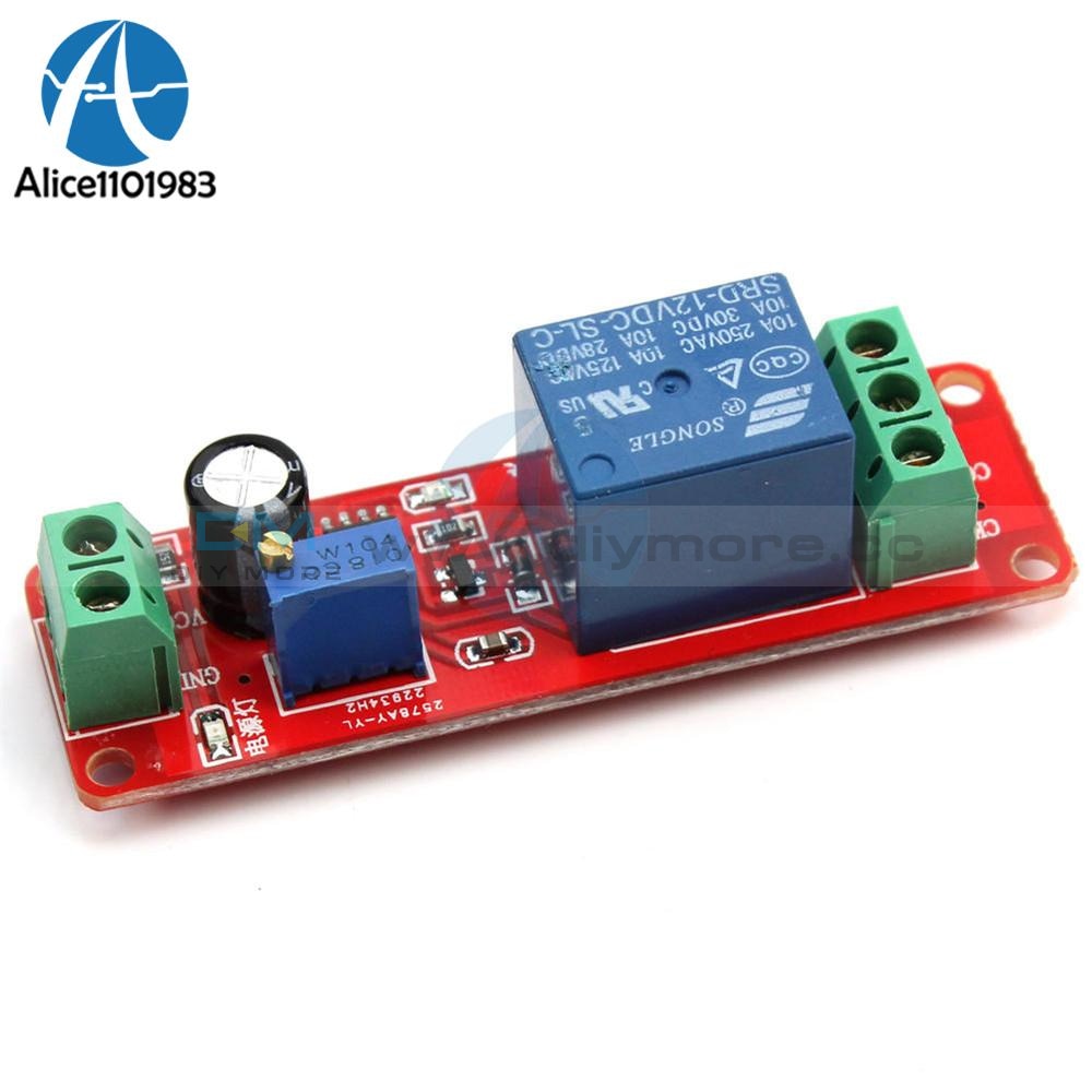 Dc 12V Delay Relay Shield Module Based On Ne555 Chip Timer Switch Adjustable Diy Electronic Pcb