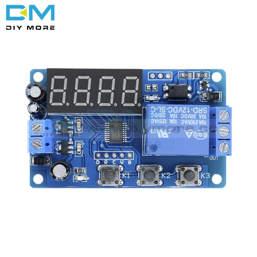 Dc 12V Led Display Digital Delay Timer Control Switch Module Plc Automation Relay Diy Electronic Kit