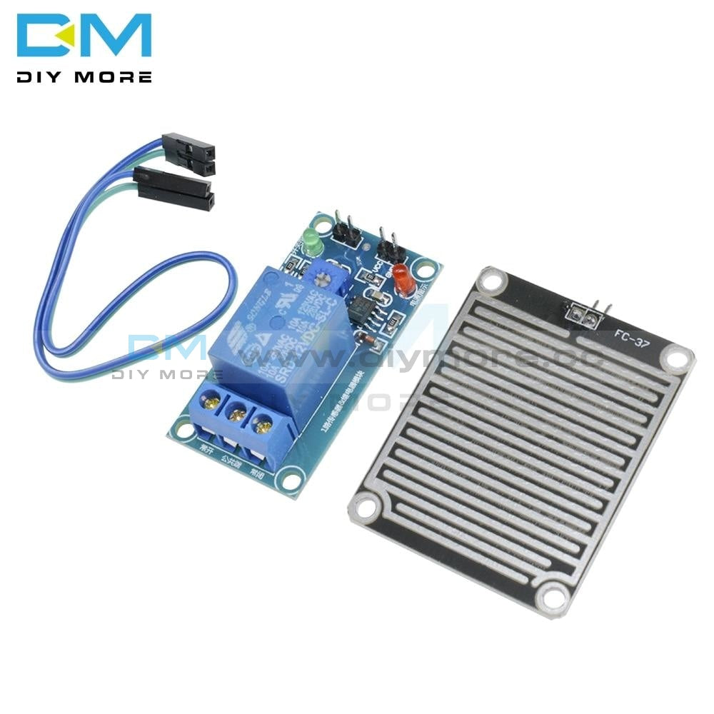 Dc 12V Raindrops Controller Control Module Rain Sensor Relay For Arduino Foliar Moisture M35 Monitor