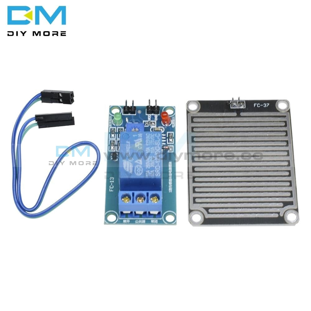 Dc 12V Raindrops Controller Control Module Rain Sensor Relay For Arduino Foliar Moisture M35 Monitor