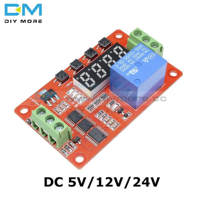 Dc 5V/12V/24V Multifunction Self Lock Relay Plc Digital Display Cycle Delay Time Timer Switch Module