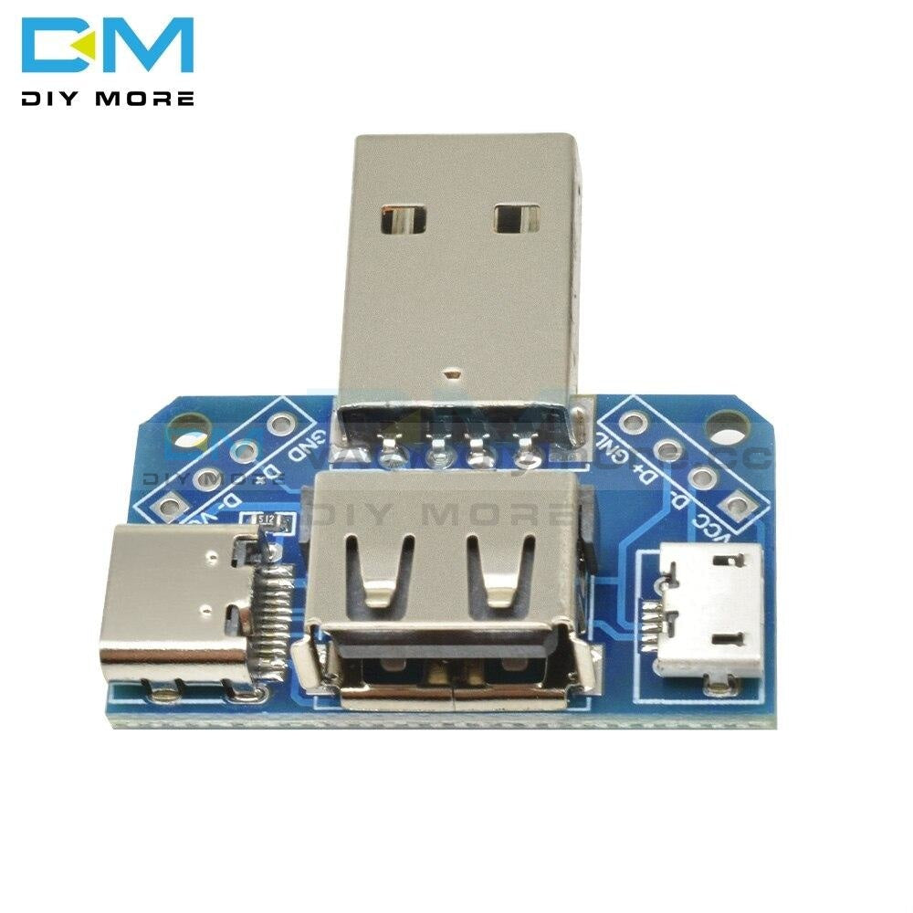 Dc 5V 2.54Mm Type C Usb Converter Standard Female To Male Micro 4P Interface Terminal Adapter Board