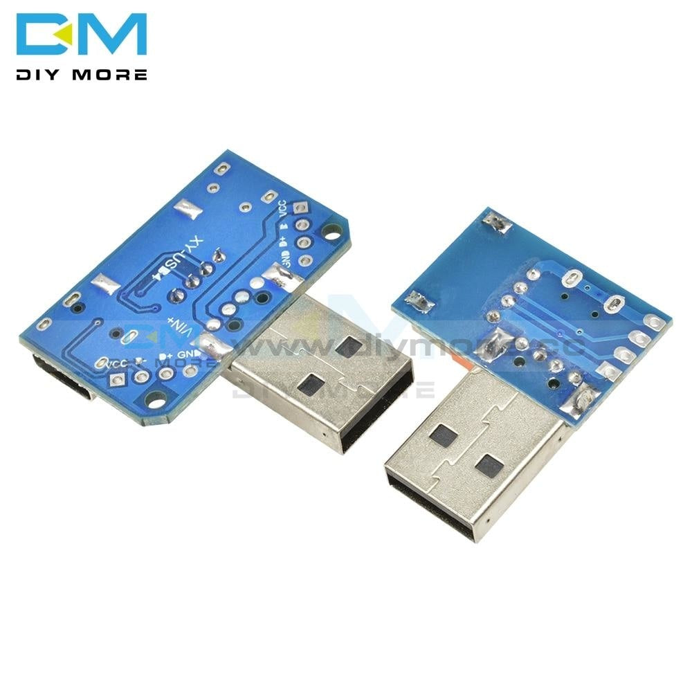 Dc 5V 2.54Mm Type C Usb Converter Standard Female To Male Micro 4P Interface Terminal Adapter Board