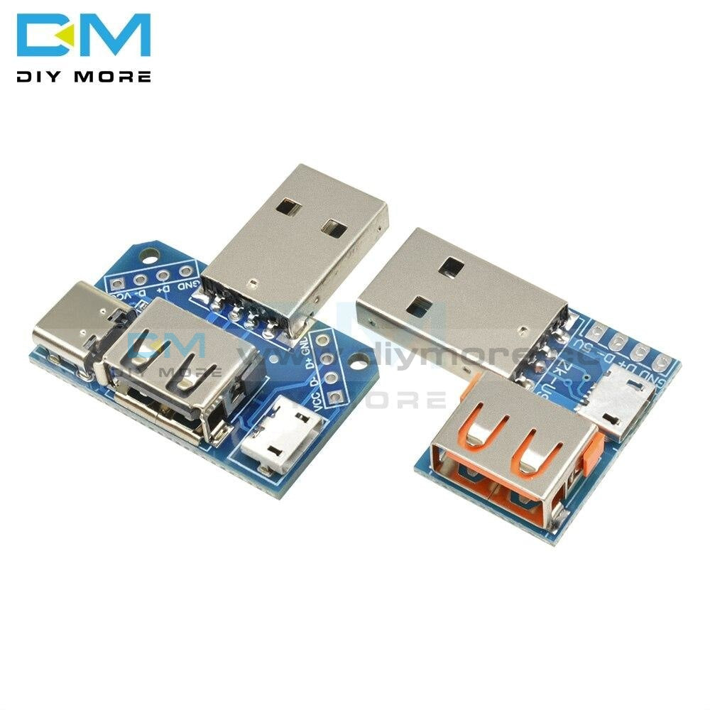 Dc 5V 2.54Mm Type C Usb Converter Standard Female To Male Micro 4P Interface Terminal Adapter Board