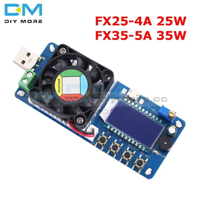Dc 5V Electronic Load Current Voltage Power Tester 25W 35W 4A/5A Usb Protection Lcd Hd Display