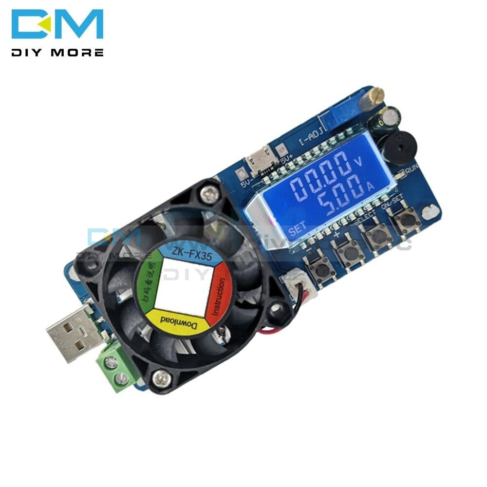 Dc 5V Electronic Load Current Voltage Power Tester 25W 35W 4A/5A Usb Protection Lcd Hd Display