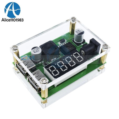 Dc 9V 12V 24V 36V To 5V 3A Led Digital Display Voltage Voltmeter Step Down Buck Module Dual Usb