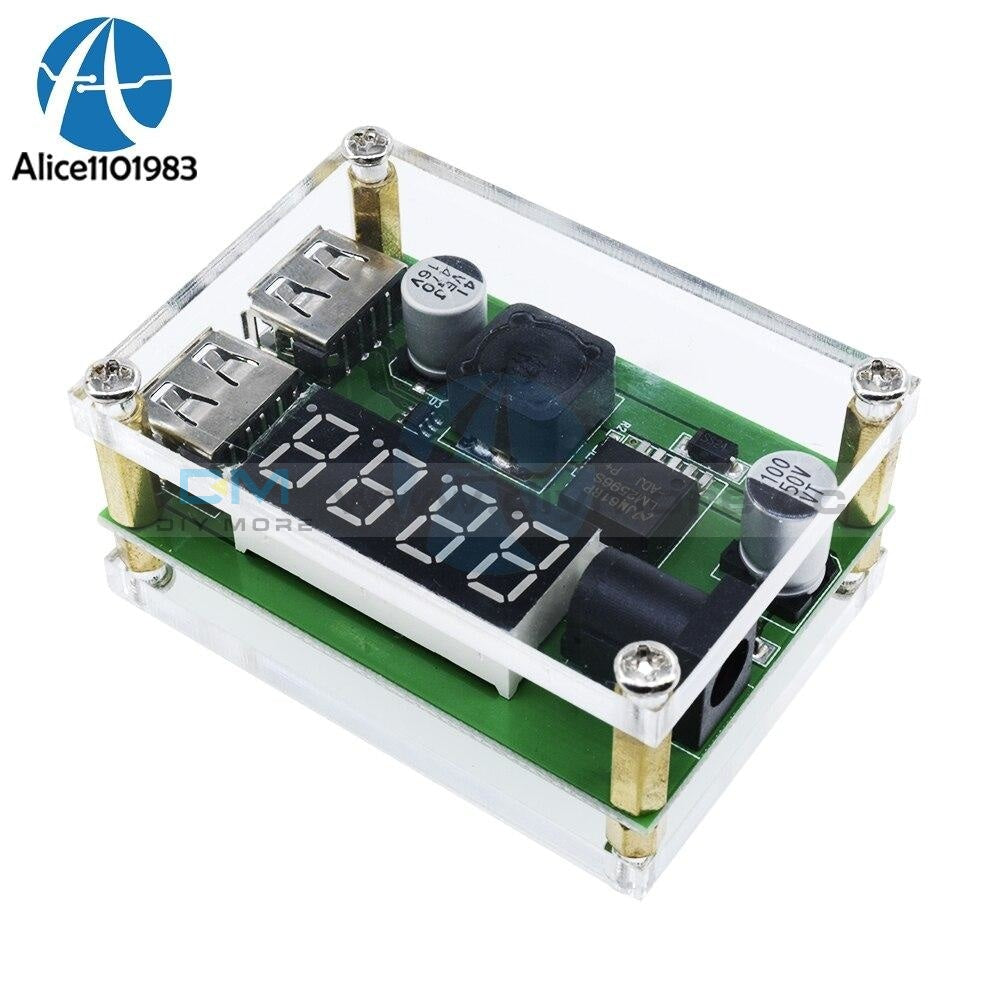 Dc 9V 12V 24V 36V To 5V 3A Led Digital Display Voltage Voltmeter Step Down Buck Module Dual Usb