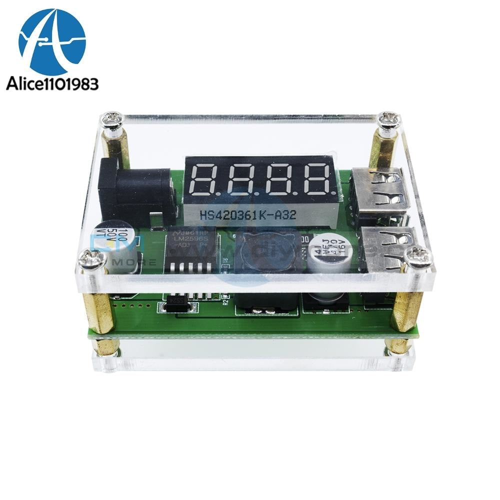 Dc 9V 12V 24V 36V To 5V 3A Led Digital Display Voltage Voltmeter Step Down Buck Module Dual Usb