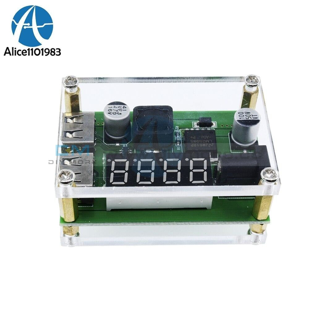Dc 9V 12V 24V 36V To 5V 3A Led Digital Display Voltage Voltmeter Step Down Buck Module Dual Usb