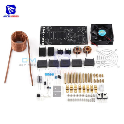 Diy Kit 1000W 12 36V 20A Zvs Tesla Coil Induction Heating Board Module Heater Cooling Fan Tools