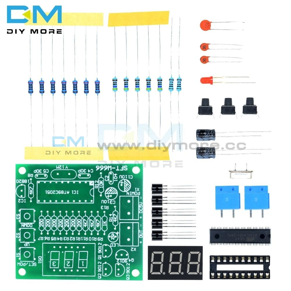 Diy Kits At89C2051 Ds18B20 Kit Digital Temperature Controller Led Alarm Microcontroller Design