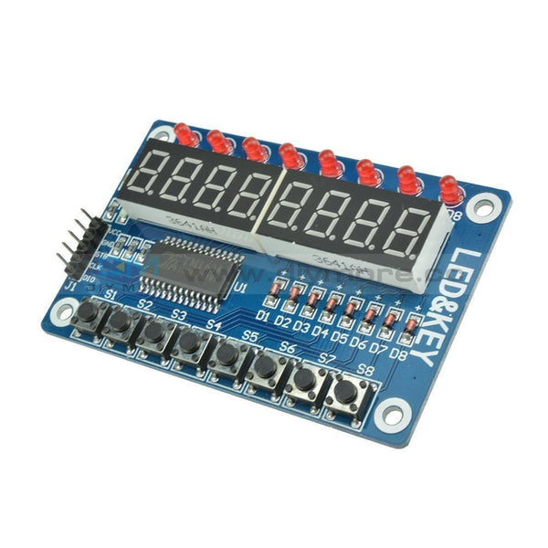 8-Bit LED 8-Bit Digital Tube 8 KeyS TM1638 Display module for AVR for ...