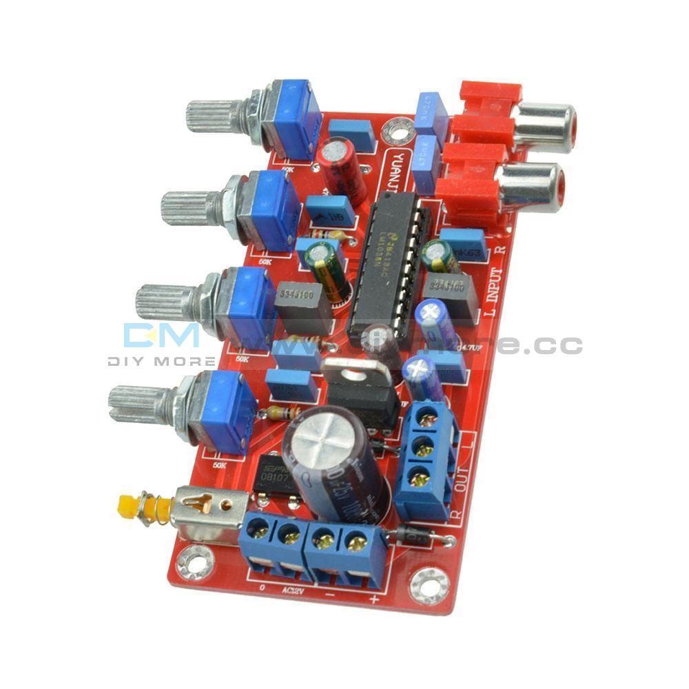 Lm1036 Luxurious Hifi Amplifier Preamplifier Volume Control Tone Board 1000Uf/25V Pro Completed And