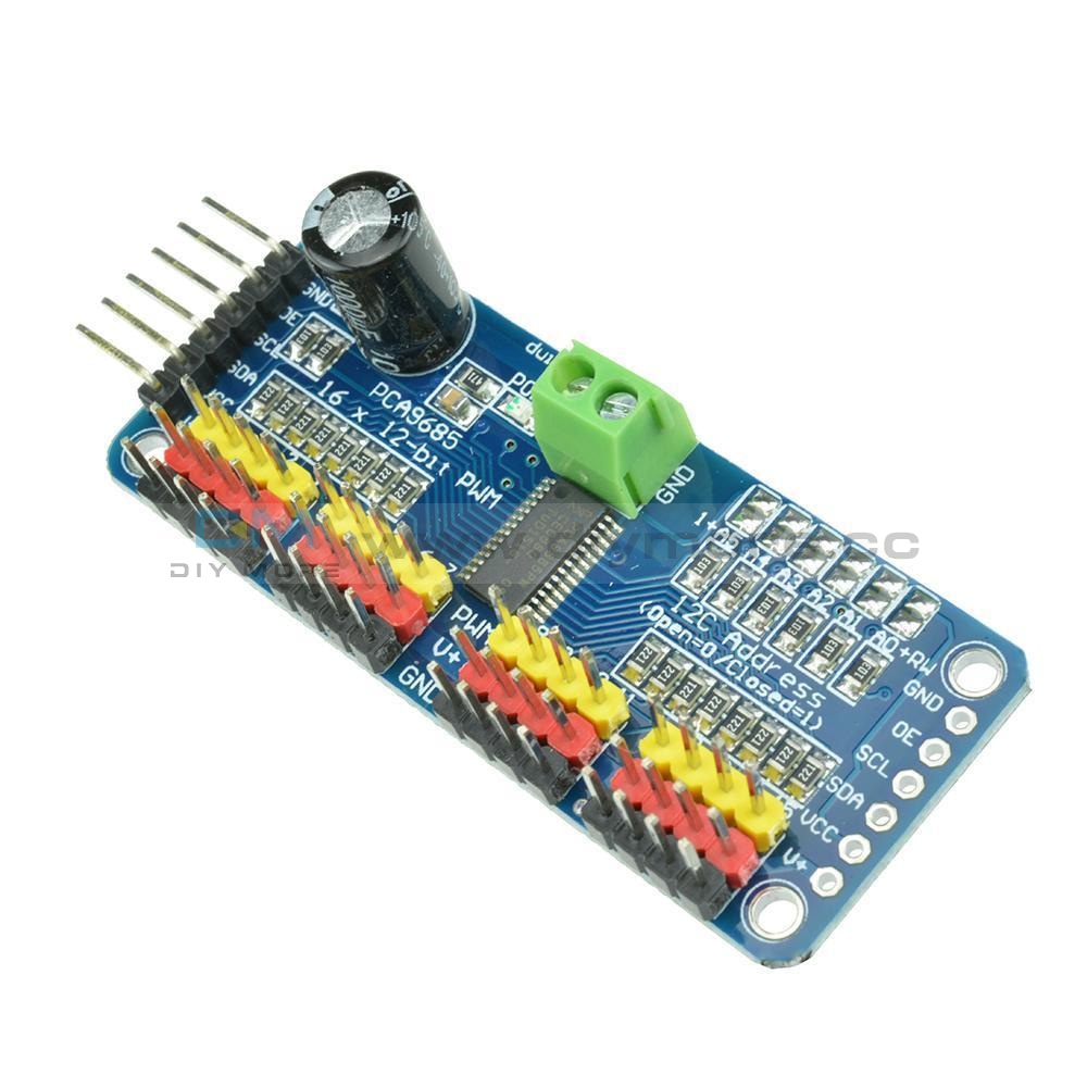 12-Bit Pca9685 16 Channel Pwm Servo Motor Driver I2C Module For Arduino