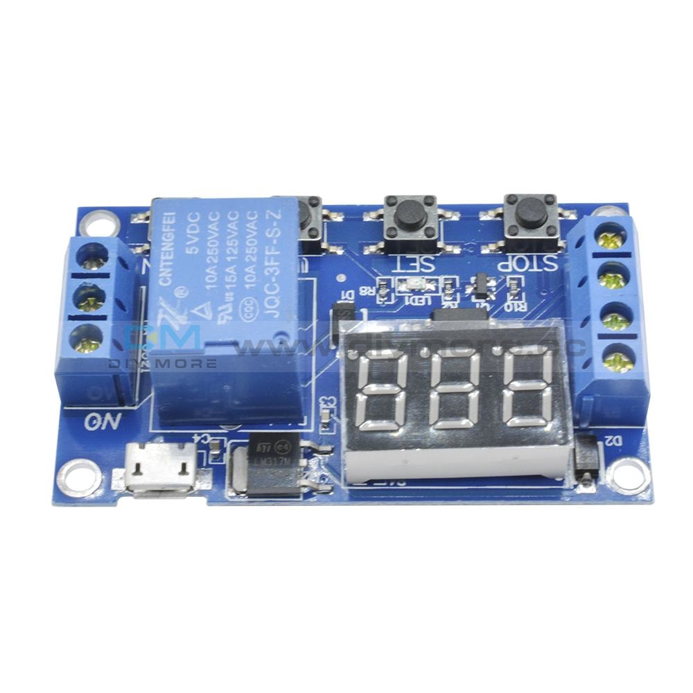 5v Timer Micro USB 5V LED Automation Delay Timer Control Switch Relay Module Di ...