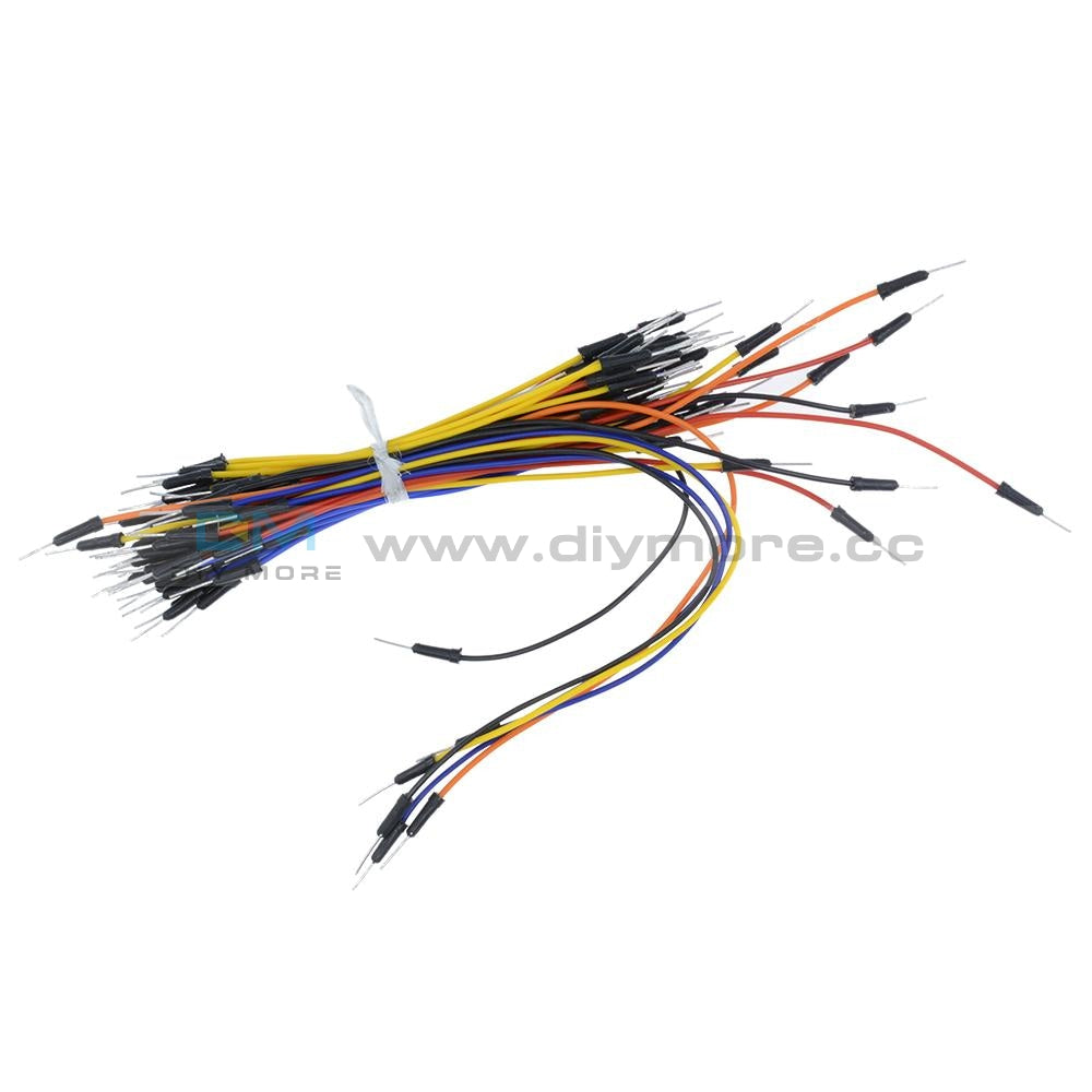 65Pcs/lot Solderless Flexible Breadboard Jumper Wires Cables Bread Plate Line Tools