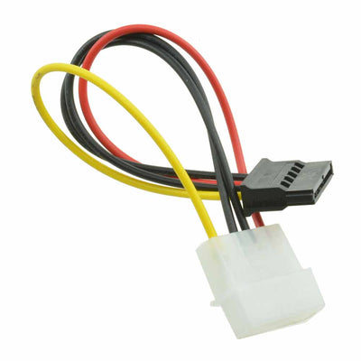 10Pcs Male Female 4 Pin Power Drive Adapter Cable to Molex IDE SATA 15-Pin S
