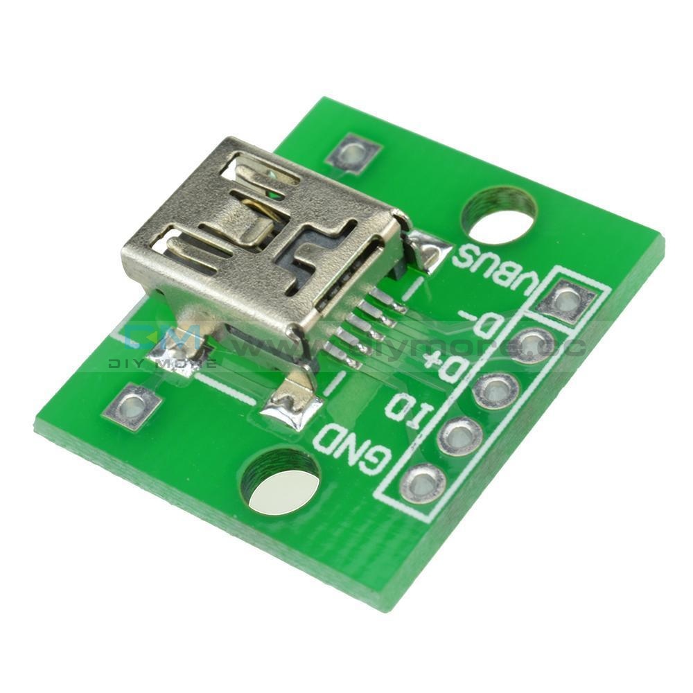 Mini Usb To Dip 2.54Mm Adapter Converter For Pcb Board Power Supply 5Pcs/10Pcs Module