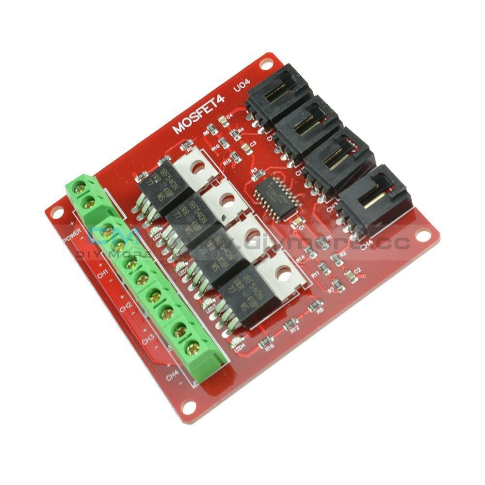 Four Button Module Arduino Specifications Four Channel 4 Route MOSFET Button IRF540 V2.0 MOSFET Switch Module fo ...