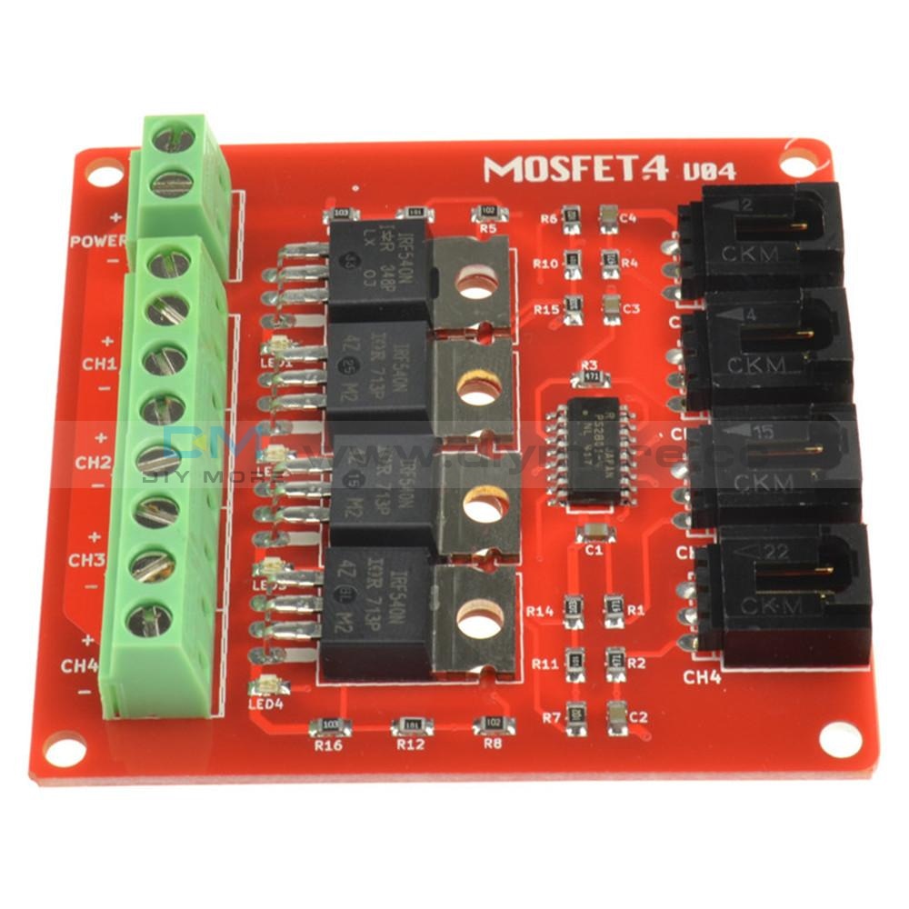 Four Button Module Arduino Specifications Four Channel 4 Route MOSFET Button IRF540 V2.0 MOSFET Switch Module fo ...